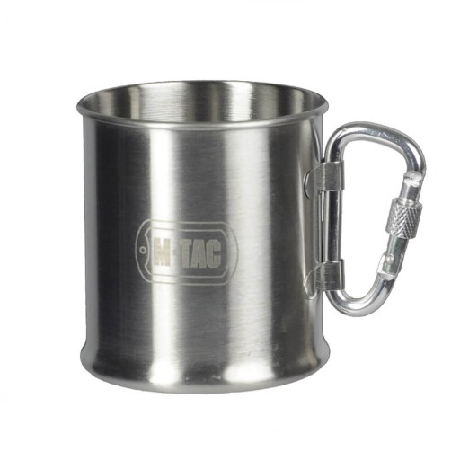 M-Tac Kubek Turystyczny Wojskowy Metalowy Z Karabińczykiem 250 ml Stal
