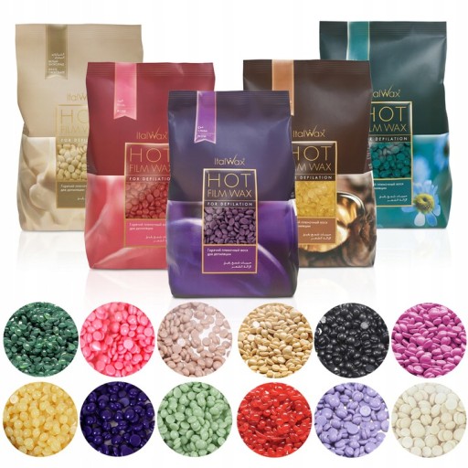 Italwax WOSK TWARDY DROPSY do depilacji 1kg wybór