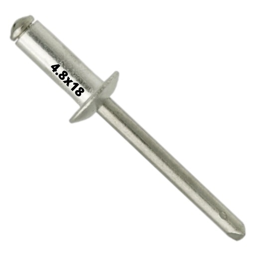 NITY ZRYWALNE ALUMINIOWE 4.8x18mm 50 SZTUK