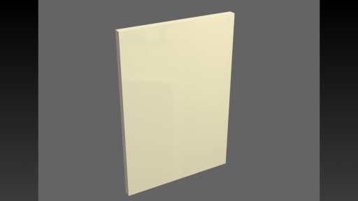 Fronty akrylowe Akryl-24 CREAM POŁYSK 110x596