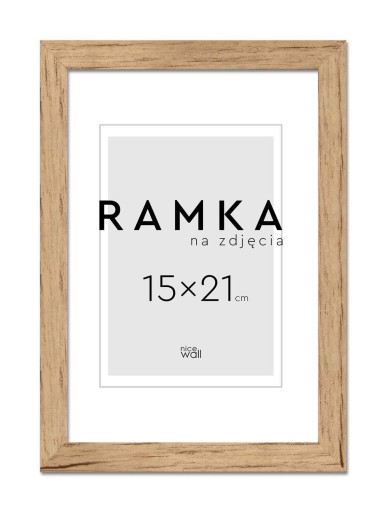 Ramka na zdjęcia 15x21 cm 21x15 cm Brzoza
