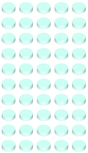 Lego 98138 Tile Round 1x1 Light Aqua 50szt. Nowe