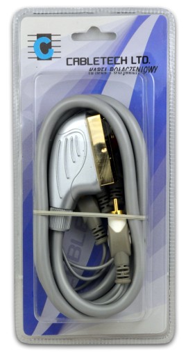 Kabel EURO SCART - 4x RCA (cinch) NOWY 1.5m