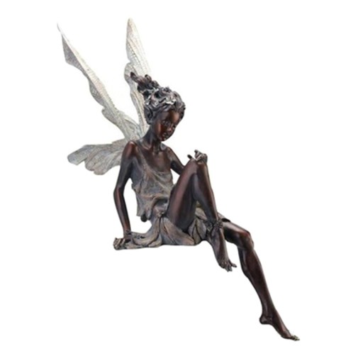 Ogród wróżka statua żywica siedzi Elf Genie Orname