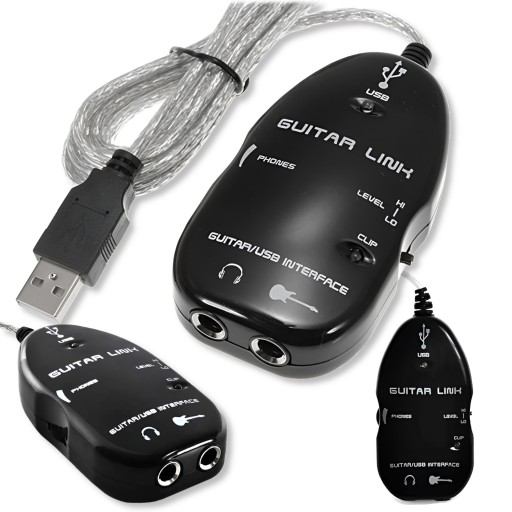 INTERFEJS GITARY na USB pod PC JACK 6,3mm GUITAR