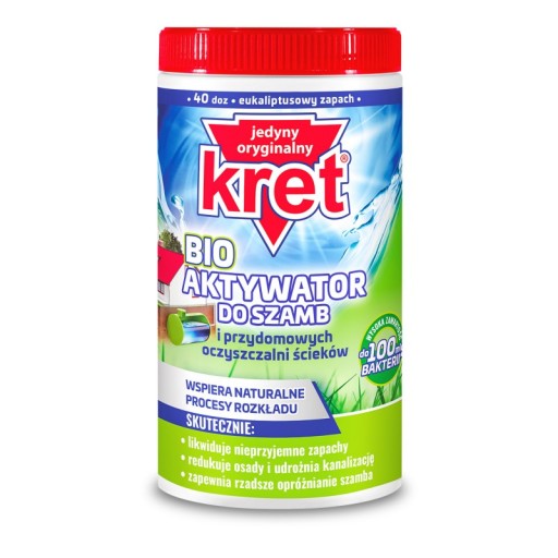BIO AKTYWATOR do SZAMB i OCZYSZCZALNI KRET Bio 1Kg