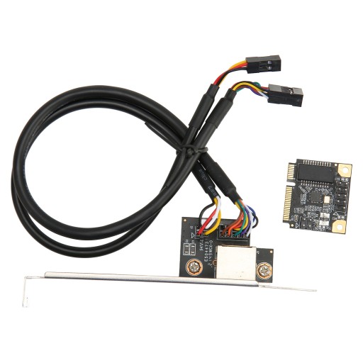Karta Mini PCI E Gigabit Ethernet 1000 mb/s złota
