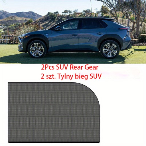 2pc Car Full Cover Sunshade Sunscreen Mosquito Net