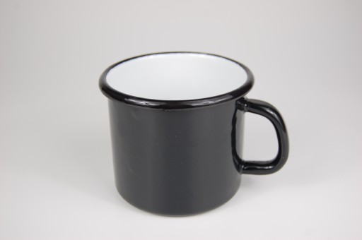 Kubek Emaliowany Czarny 12cm 1,2L OLKUSZ