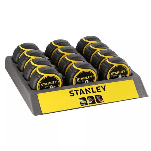 Miara Tylon 8m 25mm obudowa z tworzywa STANLEY super jakość