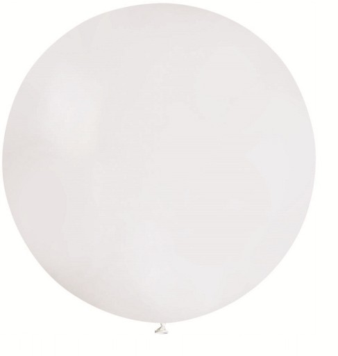 Balon Gigant Kula Pastelowa Biała Ślub Wesele 80cm