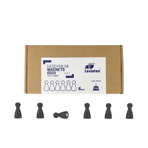 MAGNESY NEODYMOWE BOWLING CZARNE 6SZT