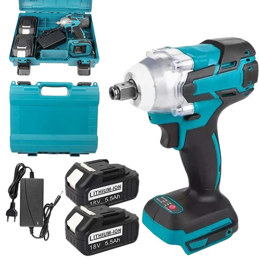 KLUCZ UDAROWY AKUMULATOROWY 18V 5500mAh + 2 AKUMULATORY