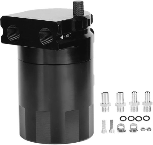 Gorgeri Oil Catch Can Kit 300ML Pojemnik na olej Tankmotor Baffled Aluminiu
