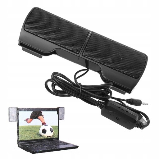 Owania Stereo Clip-On głośnik do notebooka laptopa