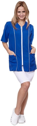 BLUZA FARTUCH DIANA DAMSKI r. S niebieski