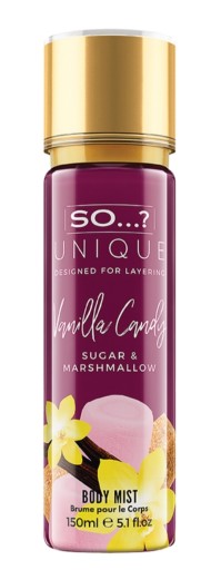 SO...? UNIQUE VANILLA CANDY Mgiełka zapachowa do ciała 150 ml