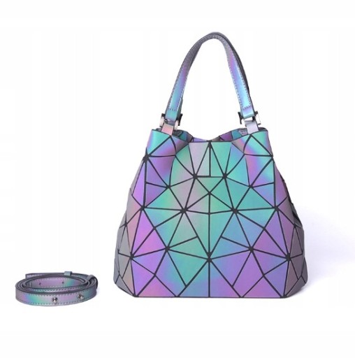 TOREBKA DAMSKA SEZON LUNA GEOMETRYCZNA HOLOGRAM 3D