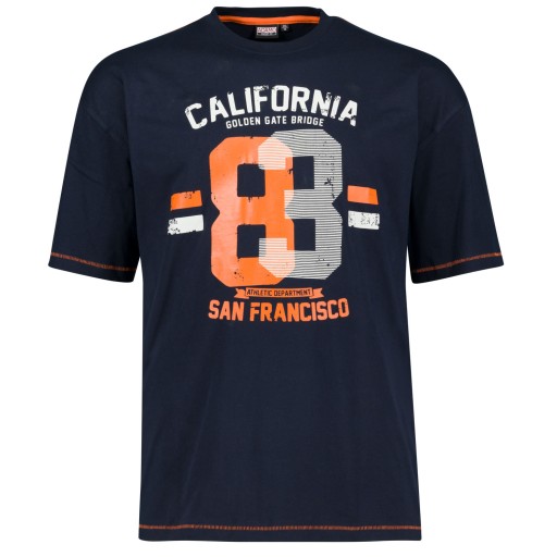 Duża koszulka męska T-SHIRT Adamo duże rozmiary 5XL 152 cm