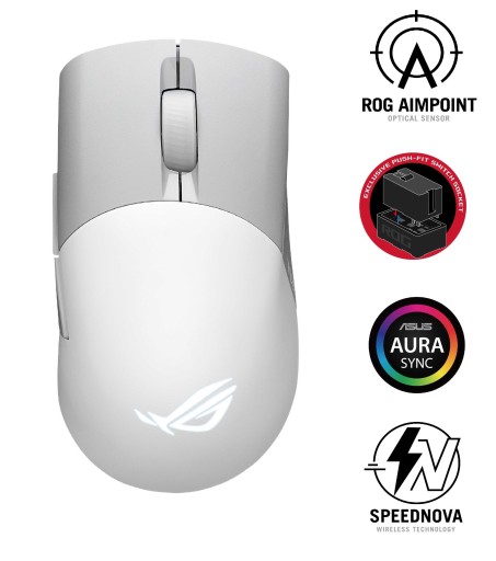 ASUS ROG KERIS Wireless Aimpoint - biały