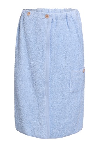 SAUNA PAREO 100%BAWEŁ NIEBIESKI DAMSK 70/140 GUZIK