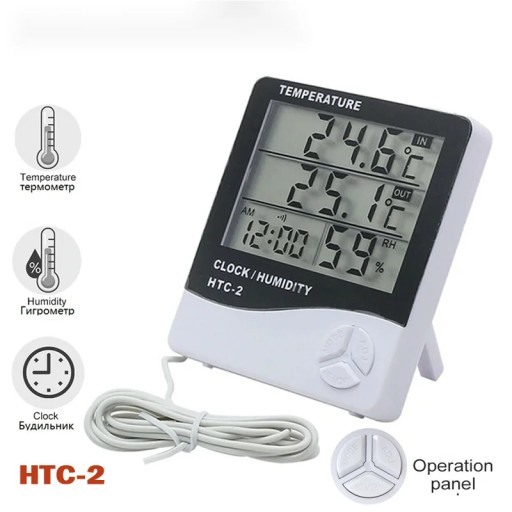 HTC1 HTC2 Electronic Digital Temperature Humidity Meter Thermometer