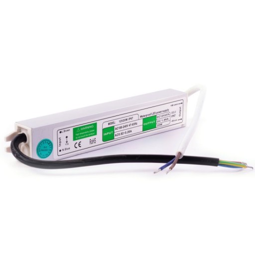 ZASILACZ LED 12V 1,66A 20W IP67 JLM