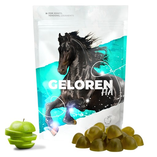 GELOREN HA DLA KONI - smak jabłkowy - saszetka 450g - 60 szt