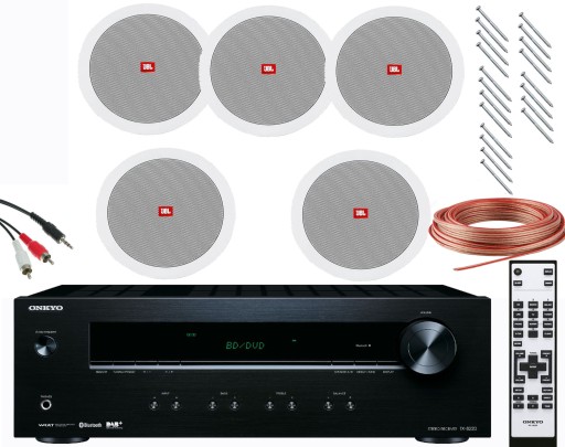 NAGŁOŚNIENIE JBL ONKYO SUFITOWE LOKAL SKLEP BT DAB