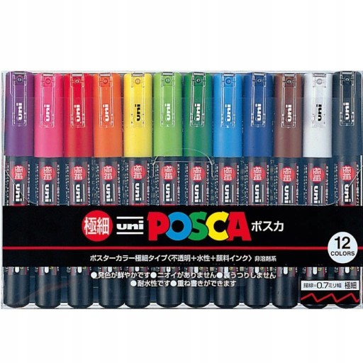 Marker do farb Uni Posca - Extra Fine Point