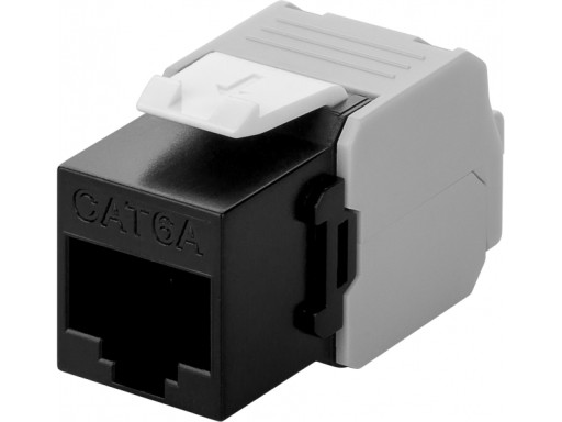 Moduł Keystone RJ45 CAT 6A, UTP czarny