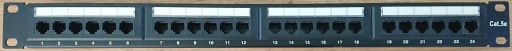Patch panel patchpanel RACK 19'' kat5e 24p UTP