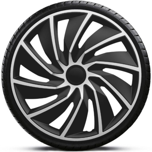KOŁPAK 16 TURBO SILVER BLACK 1szt