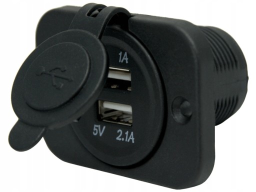 Gniazdo USB podwójne 60x43 mm