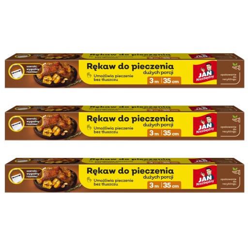 3X RĘKAW DO PIECZENIA SZEROKI 3M JAN NIEZBĘDNY