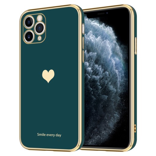 KOBIECE ETUI HEART DO IPHONE 11 PRO | ZIELONY