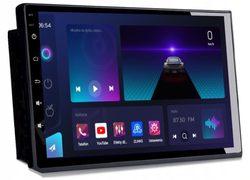RADIO GPS 2DIN ANDROID USB RDS CARPLAY 6/128GB SIM