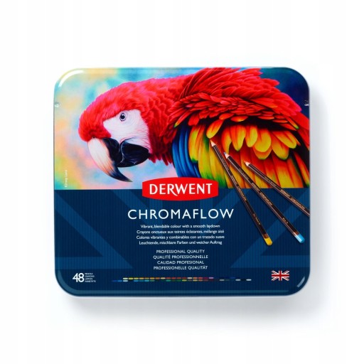 Kredki Ołówkowe Zestaw Derwent Chromaflow 48 kol