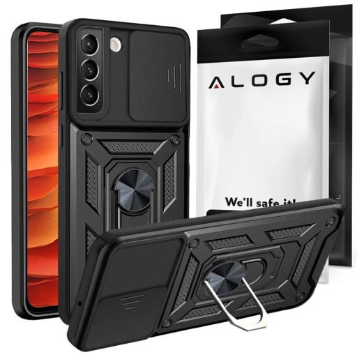 Pancerne etui z osłoną aparatu Alogy Camshield Stand Ring do Samsung Galaxy