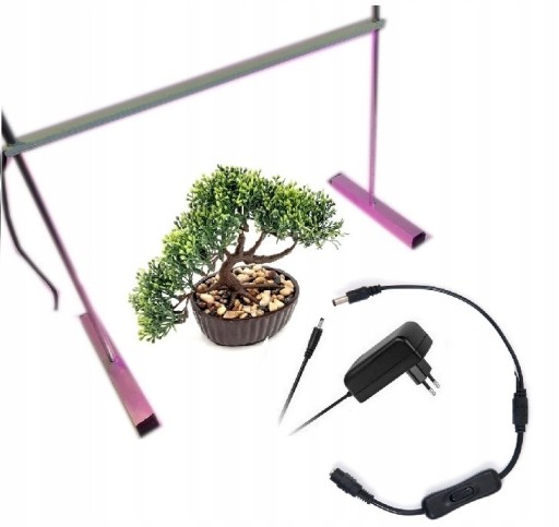 OŚWIETLENIE ROŚLIN DONICZKOWYCH GROW 30 cm STOJAK