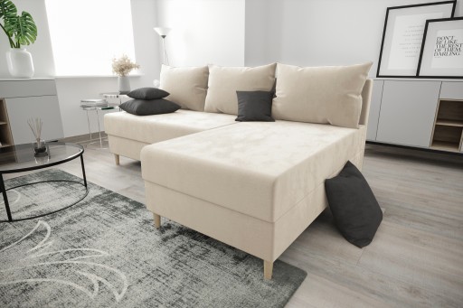 Narożnik Z Funkcją Spania 200 cm RN02 O-sofa