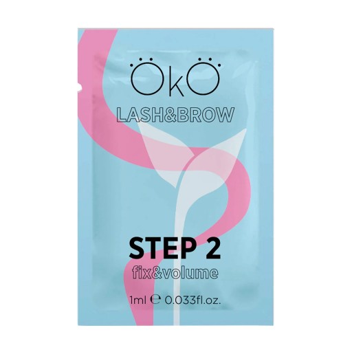 OKO LASH&BROW STEP 2 FIX&VOLUME ŚRODEK DO LAMINACJI RZĘS I BRWI SASZETKA