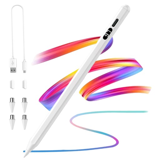 DŁUGOPIS STYLUS MAGNETYCZNY RYSIK DO TELEFONU I TABLETU+4 KOŃCÓWEK PIÓRA