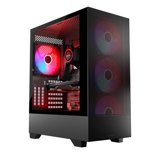 NOWOŚĆ! Obudowa MODECOM Siroco ARGB FLOW Midi | 4x140mm USB-C SZKŁO FILTRY