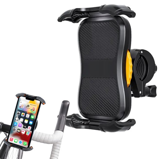 WSTRZĄSOODPORNY UCHWYT TELEFON 4.5-7 CALI OBROTOWY DO ROWEROWY MOTOCYKLOWY