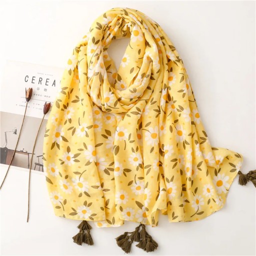 2023 Luxury Brand Ink Painting Floral Tassel