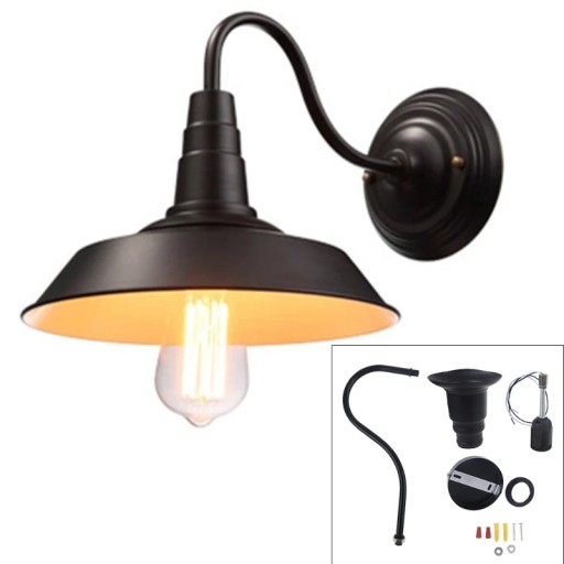 Styl industrialny Retro lampa ścienna na zewn