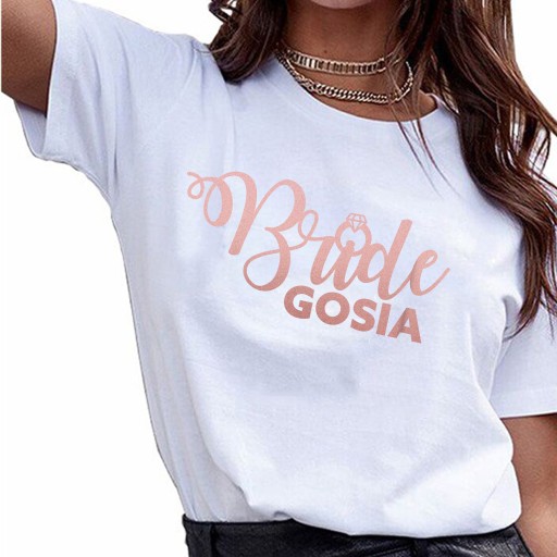 KOSZULKA T-SHIRT na WIECZÓR PANIEŃSKI TWOJE IMIĘ M