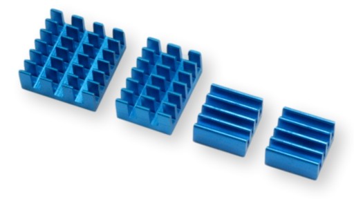 Zestaw 4 radiatorów dedykowany do Raspberry Pi 4B