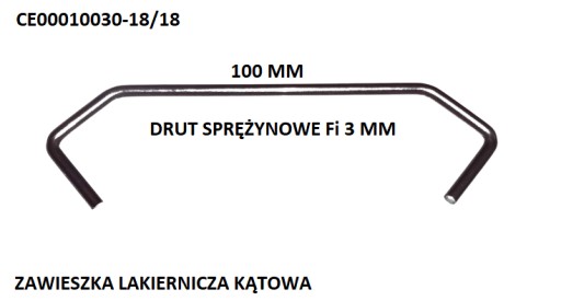Zawieszki Lakiernicze S CE00010030-18/18 100 szt.